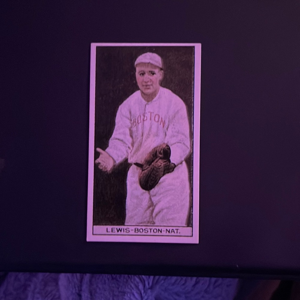 Lewis (Boston—NL). 1912 Tobacco Card